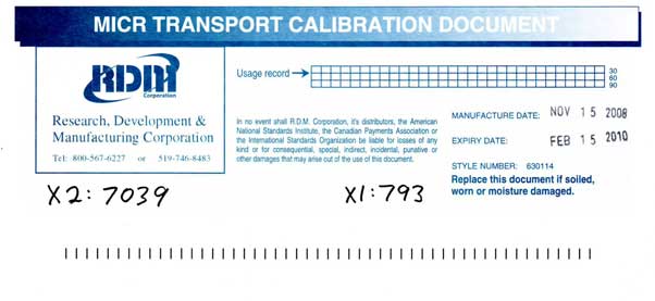 MICR Transport